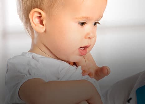 A baby patient at Richfield Medical Group pediatric services