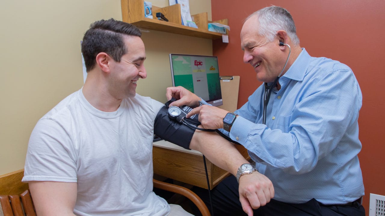 provider providing exam